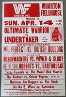 ULTIMATE WARRIOR-UNDERTAKER ON SITE POSTER (1991)