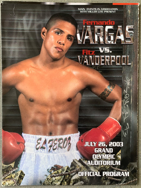 VARGAS, FERNANDO-FRITZ VANDERPOOL OFFICIAL PROGRAM (2003)