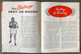 CHARLES, EZZARD-JERSEY JOE WALCOTT III OFFICIAL PROGRAM (1951)