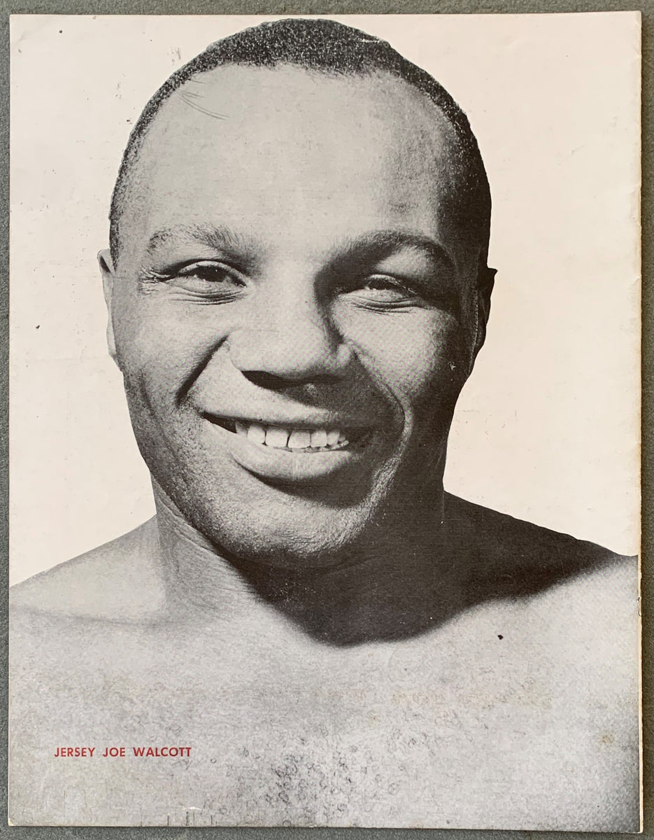 CHARLES, EZZARDJERSEY JOE WALCOTT OFFICIAL PROGRAM (1949WALCOTT WINS
