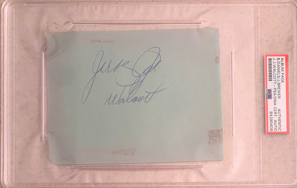 WALCOTT, JERSEY JOE INK SIGNED ALBUM PAGE