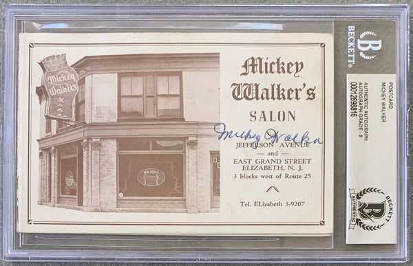 WALKER, MICKEY SALON SIGNED POSTCARD BOOKLET (BECKETT)