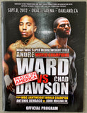 WARD, ANDRE-CHAD DAWSON SIGNED OFFICIAL PROGRAM (2012-SIGNED BY WARD)