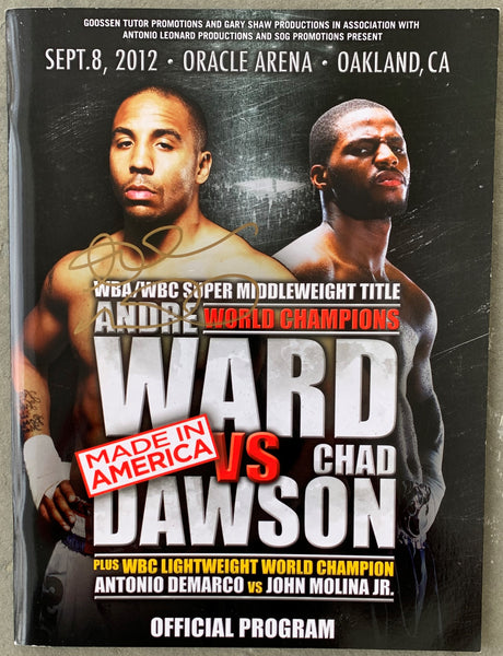 WARD, ANDRE-CHAD DAWSON SIGNED OFFICIAL PROGRAM (2012-SIGNED BY WARD)