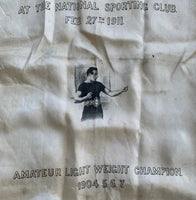 WELLS, MATT SOUVENIR SILK (1911-WELSH FIGHT)