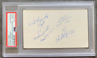 WEPNER, CHUCK SIGNED INDEX CARD (PSA/DNA)