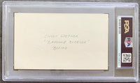 WEPNER, CHUCK SIGNED INDEX CARD (PSA/DNA)