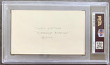 WEPNER, CHUCK SIGNED INDEX CARD (PSA/DNA)