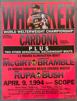 WHITAKER, PERNELL-SANTOS CARDONA ON SITE POSTER (1994)