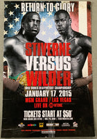 WILDER, DEONTAY-BERMANE STIVERNE ON SITE POSTER (2015-WILDER WINS TITLE)