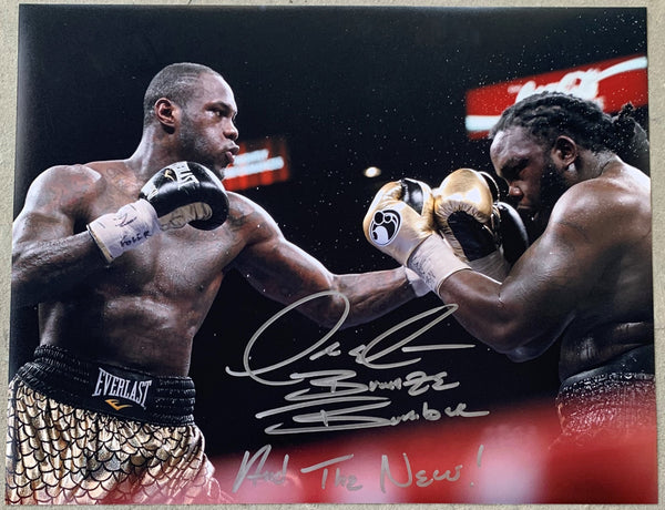 WILDER, DEONTAY SIGNED LARGE FORMAT PHOTOGRAPH