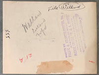 WILLARD, JESS & LUIS FIRPO & TEX RICKARD ORIGINAL WIRE PHOTO (1923)