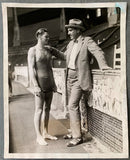 WILLARD, JESS & JOHNNY WEISMULLER ORIGINAL PHOTO (1923)