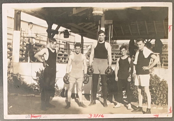 WILLARD, JESS ORIGINAL TRAINING CAMP PHOTO (1915-TRAINING FOR JOHNSON)