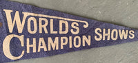 WILLARD, JESS SELLS FLOTO WORLD CHAMPION PENNANT (1915)