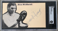 WILLARD, JESS M. SIGNED PHOTO POSTCARD (SGC AUTHENTICATED)