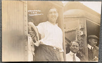 WILLARD, JESS REAL PHOTO POSTCARD (1915-AFTER DEFEATING JACK JOHNSON)