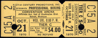 WILLIAMS, CLEVELAND-AL "BLUE" LEWIS FULL TICKET (1970)