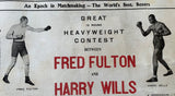 WILLS, HARRY-FRED FULTON & JOHNNY DUNDEE-EDDIE FITZSIMMONS & JACK BRITTON-MARCEL THOMAS & FRANK MORAN-WILD BERT KENNY ON SITE POSTER (1920)