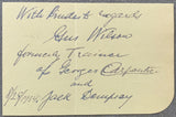 WILSON, GUS INK SIGNATURE (TRAINED JACK DEMPSEY)