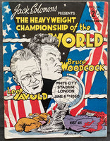 SAVOLD, LEE-BRUCE WOODCOCK OFFICIAL PROGRAM (1950)