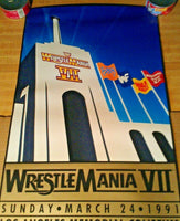 WRESTLEMANIA VII ORIGINAL ON SITE POSTER (1991-HULK HOGAN, MACHO MAN)