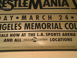 WRESTLEMANIA VII ORIGINAL ON SITE POSTER (1991-HULK HOGAN, MACHO MAN)