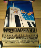 WRESTLEMANIA VII ORIGINAL ON SITE POSTER (1991-HULK HOGAN, MACHO MAN)