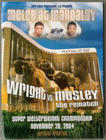 MOSLEY, SUGAR SHANE-WINKY WRIGHT II OFFICIAL PROGRAM (2004)