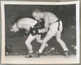 GRAZIANO, ROCKY-CHUCK DAVEY ORIGINAL WIRE PHOTO (1952)