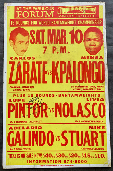 ZARATE, CARLOS-JOHN MENSA KPALONGO & LUPE PINTOR-LIVIO NOLASCO ON SITE POSTER (1979)