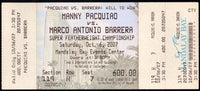 PACQUIAO, MANNY-MARCO ANTONIO BARRERA FULL TICKET (2007)